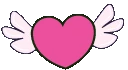 Pinkflyingheart emoji