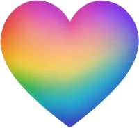 Rainbowheartx emote