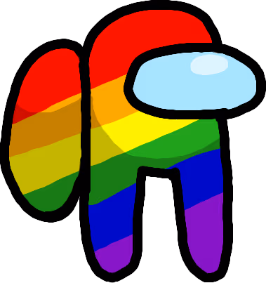AmongUsRainbow emote