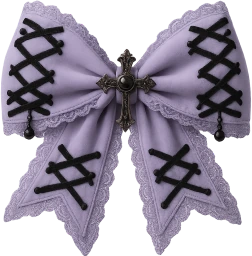 Purple_goth_bow emote