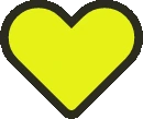 Yellowheartgif emote