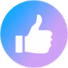 like_blue_purple emote