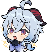 Chibi_Ganyu_Happy emote