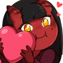 MeruTheSuccubusHeart emote