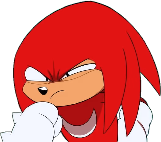 KnucklesTheEchidnaThink emote