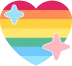 PrideSparkleHeart emote
