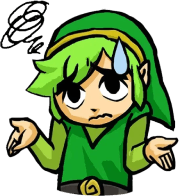 LinkShrugGreen static emote