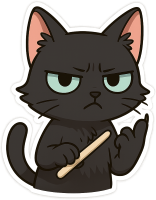 Angryblackcat static emote