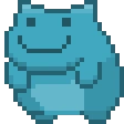 blue_rolling_frog emote