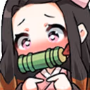 NezukoShy emote