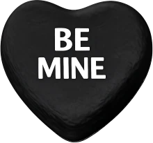Blackbeminecandyheart emote