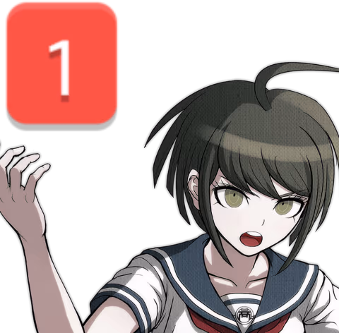 komaru_naegi_ping emote
