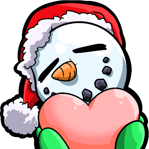 SnowmanHeart static emote