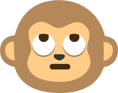 Face_With_Rolling_Eyes_Monkey emoji