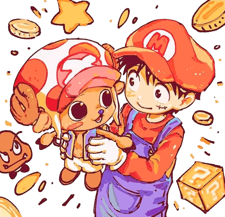 OnePieceXMario emote