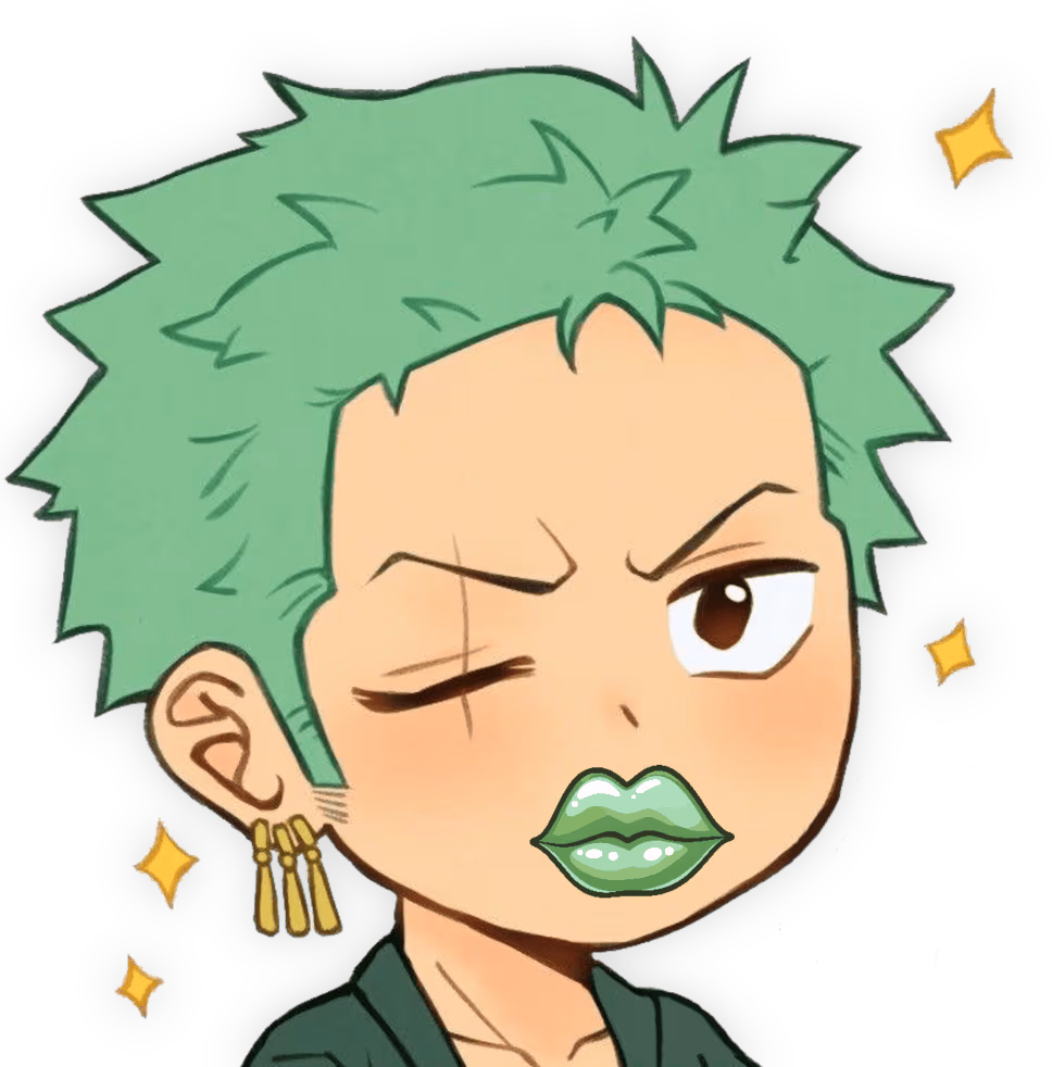 Zoro_SassyLips emote