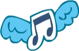 wingedmusicnote emoji