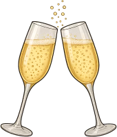 Champagne_glasses sticker