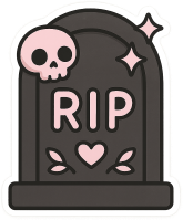Pastelgothblackripstone static emote