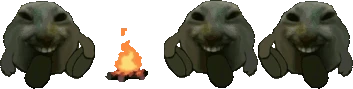 xddsittingverycomfortablearoundacampfirewithitsfriends emoji
