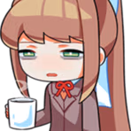 MonikaSleepy emote