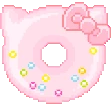 PinkHelloKittyDonut emote