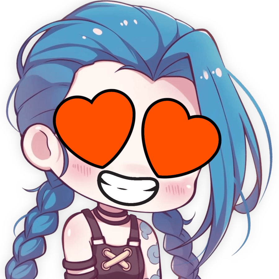 Jinx_HeartOrange static emote