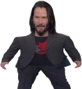 MiniKeanuReeves emote
