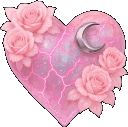 Lightpinkgothheartgif emote