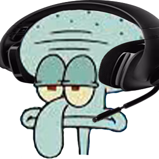 HeadsetSquidward emote