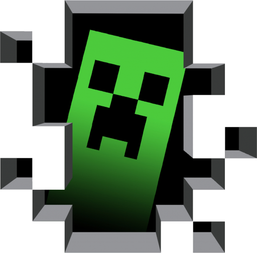 minecraft_creeper_behind_wall static emote