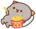 Cateatingfries emote