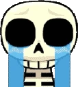 gifSkeleCry emote