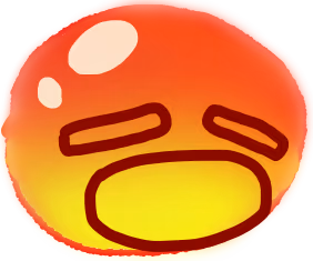 exasperated_scream_kawaii_blob_drop emote