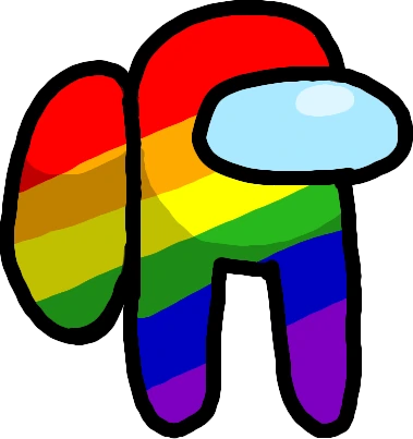 AmongUsRainbow emote