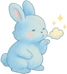 Pastelbluebunny emote
