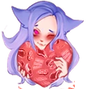 NikaMyasoHeart emote