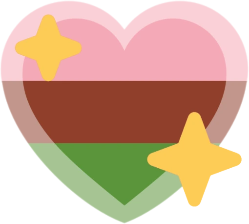 Gyneromantic_pride_heart emote