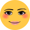 Woman_Face_Blush emote