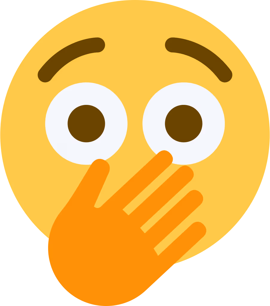 Flushed_hand_over_mouth emote