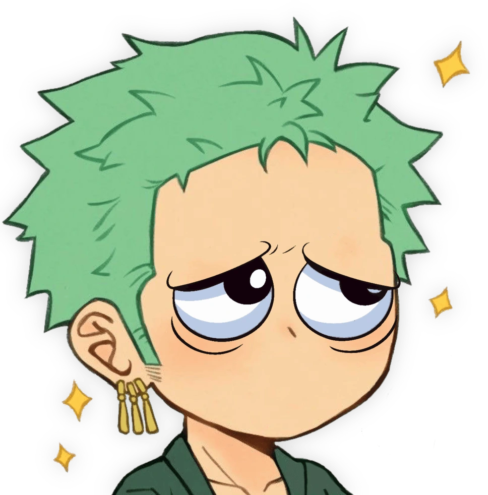 Zoro_SadStare emote
