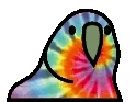 tiedyeParrot emote