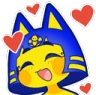 Ankha_Hearts emote