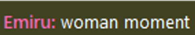 WomanMoment static emote