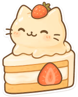 Strawberrycakeandcat emote
