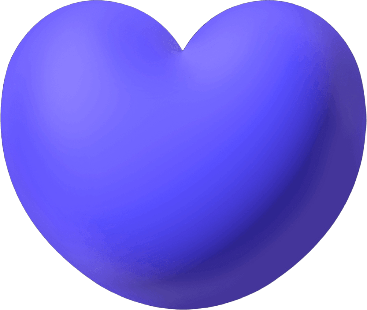 3DHeartBlue static emote