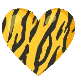 Yellowblackheartgif emote