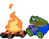 sadgepeepocryingnearthecampfireasnoneofhisfriendsshowup emote
