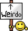 WeirdoAbove emote