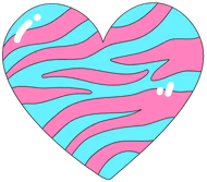 Y2K_Zebra_Print_Heart emote